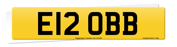 Registration number E12 OBB